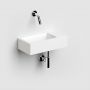 Clou New Flush CL0302031 umywalka 36x18 cm prostokątna ścienna-nablatowa biała zdj.3