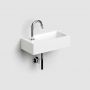 Clou New Flush CL0302032 umywalka 36x18 cm prostokątna ścienna-nablatowa biała zdj.3