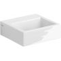 Clou Flush CL0303011 umywalka 28x27 cm prostokątna ścienna-nablatowa biała zdj.1