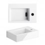 Clou Flush CL0303020 umywalka 36x24.5 cm prostokątna ścienna-nablatowa biała zdj.4