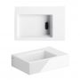 Clou Flush CL0303021 umywalka 36x24.5 cm prostokątna ścienna-nablatowa biała zdj.4