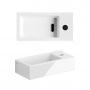 Clou New Flush CL0303030 umywalka 36x18 cm prostokątna ścienna-nablatowa biała zdj.3