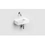Clou New Flush CL0303031 umywalka 36x18 cm prostokątna ścienna-nablatowa biała zdj.3