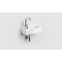 Clou New Flush CL0303032 umywalka 36x18 cm prostokątna ścienna-nablatowa biała zdj.3