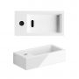 Clou New Flush CL0303032 umywalka 36x18 cm prostokątna ścienna-nablatowa biała zdj.4