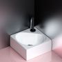 Clou Flush CL0303050 umywalka 27x27 cm kwadratowa ścienna-nablatowa biała zdj.5