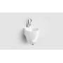 Clou Flush CL0303060 umywalka 31.5x27 cm okrągła ścienna biała zdj.4