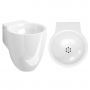Clou Flush CL0303061 umywalka 31.5x27 cm okrągła ścienna biała zdj.3