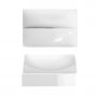 Clou Vale CL0303160 umywalka 28x19 cm prostokątna ścienna-nablatowa biała zdj.4