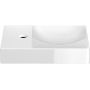 Clou Vale CL030316101L umywalka 38x19 cm prostokątna ścienna-nablatowa biała zdj.1