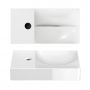 Clou Vale CL030316101L umywalka 38x19 cm prostokątna ścienna-nablatowa biała zdj.3