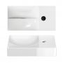 Clou Vale CL030316101R umywalka 38x19 cm prostokątna ścienna-nablatowa biała zdj.3