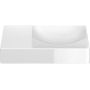 Clou Vale CL0303161L umywalka 38x19 cm prostokątna ścienna-nablatowa biała zdj.1