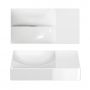 Clou Vale CL0303161R umywalka 38x19 cm prostokątna ścienna-nablatowa biała zdj.4