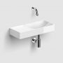 Clou Vale CL0303162L umywalka 45x19 cm prostokątna ścienna-nablatowa biała zdj.5