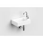 Clou Flush CL0303220 umywalka 42.5x29 cm prostokątna ścienna-nablatowa biała zdj.3