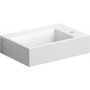 Clou Flush CL0303220 umywalka 42.5x29 cm prostokątna ścienna-nablatowa biała zdj.1