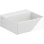 Clou New Flush CL0303410 umywalka 28x27 cm prostokątna ścienna-nablatowa biała zdj.1