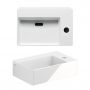 Clou New Flush CL030342001 umywalka 35.5x24.5 cm prostokątna ścienna-nablatowa biała zdj.4