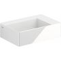 Clou New Flush CL0303420 umywalka 35.5x24.5 cm prostokątna ścienna-nablatowa biała zdj.1