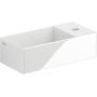 Clou New Flush CL030343001 umywalka 35x18 cm prostokątna ścienna-nablatowa biała zdj.1