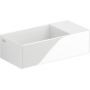 Clou New Flush CL0303430 umywalka 35x18 cm prostokątna ścienna-nablatowa biała zdj.1
