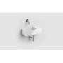 Clou New Flush CL0303430 umywalka 35x18 cm prostokątna ścienna-nablatowa biała zdj.6