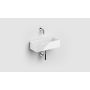 Clou New Flush CL0303431 umywalka 38x18 cm prostokątna ścienna-nablatowa biała zdj.3