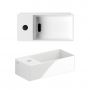 Clou New Flush CL030343201 umywalka 35x18 cm prostokątna ścienna-nablatowa biała zdj.4