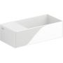 Clou New Flush CL0303432 umywalka 35x18 cm prostokątna ścienna-nablatowa biała zdj.1