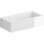 Clou New Flush CL0308032 umywalka 36x18 cm prostokątna ścienna-nablatowa biała zdj.1