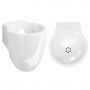 Clou Flush CL0308061 umywalka 31.5x27 cm okrągła ścienna biała zdj.3