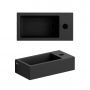 Clou New Flush CL0312030 umywalka 36x18 cm prostokątna ścienna-nablatowa czarna zdj.4
