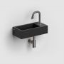 Clou New Flush CL0312030 umywalka 36x18 cm prostokątna ścienna-nablatowa czarna zdj.6