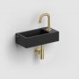 Clou New Flush CL0312030 umywalka 36x18 cm prostokątna ścienna-nablatowa czarna zdj.7
