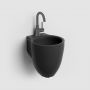 Clou Flush CL0312060 umywalka 31.5x27 cm okrągła ścienna czarna zdj.4