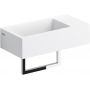 Clou Flush CL031303102 umywalka 36x18 cm prostokątna ścienna-nablatowa biała zdj.1