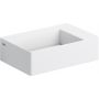 Clou New Flush CL031342002 umywalka 35.5x24.5 cm prostokątna ścienna-nablatowa biała zdj.1