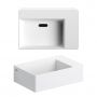 Clou New Flush CL0313420 umywalka 35.5x24.5 cm prostokątna ścienna-nablatowa biała zdj.3
