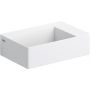 Clou New Flush CL0313420 umywalka 35.5x24.5 cm prostokątna ścienna-nablatowa biała zdj.1