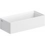 Clou New Flush CL0313431 umywalka 38x18 cm prostokątna ścienna-nablatowa biała zdj.1