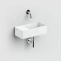 Clou New Flush CL031343202 umywalka 35x18 cm prostokątna ścienna-nablatowa biała zdj.3