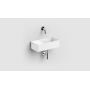Clou New Flush CL0313432 umywalka 35x18 cm prostokątna ścienna-nablatowa biała zdj.6