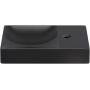 Clou Vale CL033016101R umywalka 38x19 cm prostokątna ścienna-nablatowa czarna zdj.1