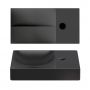 Clou Vale CL033016101R umywalka 38x19 cm prostokątna ścienna-nablatowa czarna zdj.3