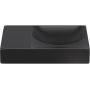 Clou Vale CL0330161L umywalka 38x19 cm prostokątna ścienna-nablatowa czarna zdj.1