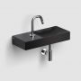 Clou Vale CL033016201L umywalka 45x19 cm prostokątna ścienna-nablatowa czarna zdj.5