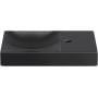 Clou Vale CL033016201R umywalka 45x19 cm prostokątna ścienna-nablatowa czarna zdj.1