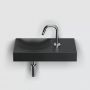 Clou Vale CL033016201R umywalka 45x19 cm prostokątna ścienna-nablatowa czarna zdj.4