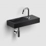 Clou Vale CL033016201R umywalka 45x19 cm prostokątna ścienna-nablatowa czarna zdj.5